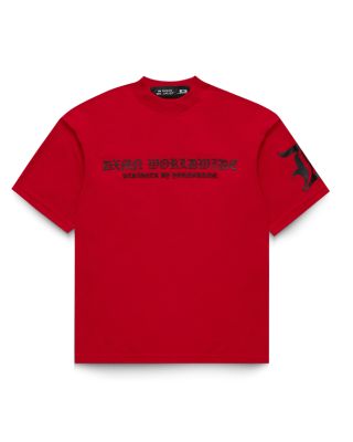 DXMN - ALREADY FAMOUS OVERSIZED TEE / RED-BLACK
