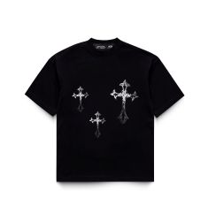 DXMN - CROSS OVERSIZED TEE / BLACK