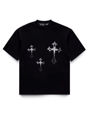DXMN - CROSS OVERSIZED TEE / BLACK