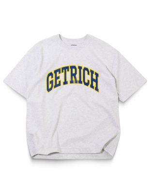 GETRICHEASY - VARSITY LOGO TEE / GREY