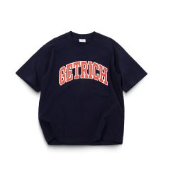 GETRICHEASY - VARSITY LOGO TEE / NAVY