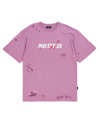 PISI STYLES - DESTROYED (PS.) OVERSIZED TEE - PURPLE