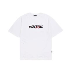 PISI STYLES - DESTROYED (PS.) OVERSIZED TEE - WHITE