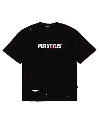 PISI STYLES - DESTROYED (PS.) OVERSIZED TEE - BLACK