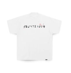 PISI STYLES - MIRROR INK OVERSIZED TEE / WHITE
