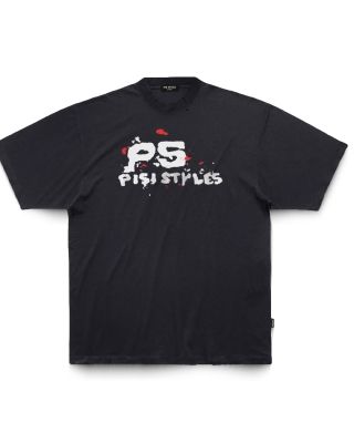 PISI STYLES - MIRROR INK PS. ICON OVERSIZED TEE / BLACK