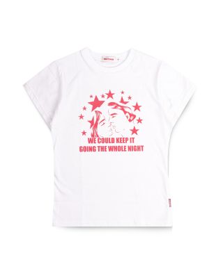 RACCOONCLUB - Kisser  Baby Tee / White