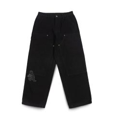 GETRICH AND WE GO HOME - DOUBLE KNEE PANTS / BLACK