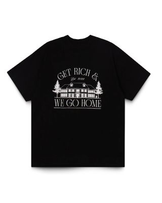 GETRICH AND WE GO HOME - HOME TEE / BLACK