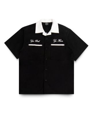 GETRICH AND WE GO HOME - BOWLING SHIRT / BLACK