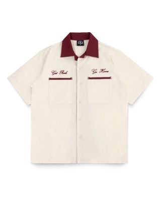 GETRICH AND WE GO HOME - BOWLING SHIRT / CREAM