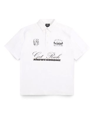GETRICH AND WE GO HOME - POLO SHIRT / WHITE