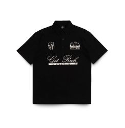 GETRICH AND WE GO HOME - POLO SHIRT / BLACK