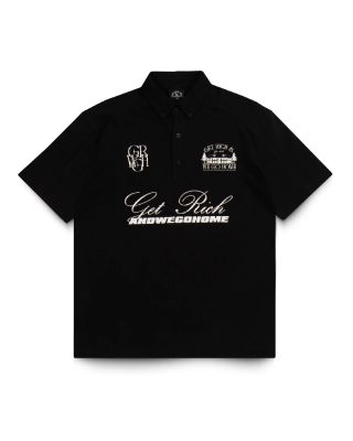 GETRICH AND WE GO HOME - POLO SHIRT / BLACK