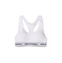 GETRICHEASY - WOMEN'S CLASSIC SPORTS BRA / WHITE