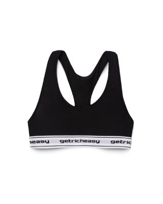 GETRICHEASY - WOMEN'S CLASSIC SPORTS BRA / BLACK