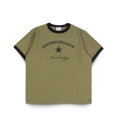 GETRICHEASY - RINGER TEE / OLIVE