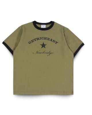 GETRICHEASY - RINGER TEE / OLIVE
