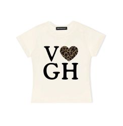 VGH - LEOPARD BABY TEE / CREAM