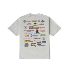 GETRICHEASY - MANY LOGOS TEE / TOP DYE GREY