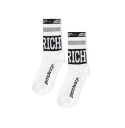 GETRICHEASY - MID CALF SOCKS / WHITE