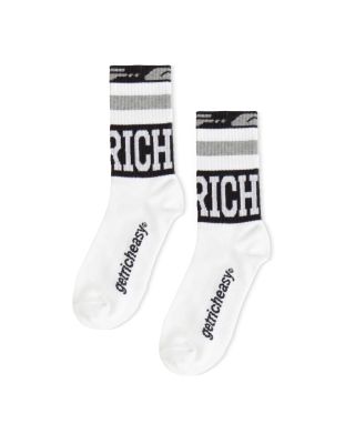 GETRICHEASY - MID CALF SOCKS / WHITE