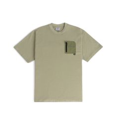 GETRICHEASY - POCKET TEE / STONE MOSS