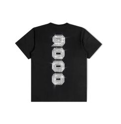 1000CHASER - ICED OUT WHITE GOLD TEE / BLACK